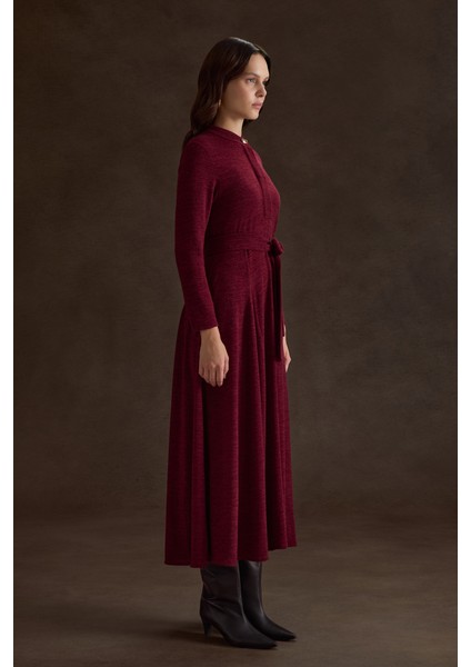 Seyyar Kuşaklı ,kloş Örme Elbise modelleri