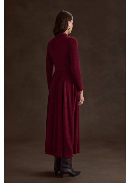 Seyyar Kuşaklı ,kloş Örme Elbise