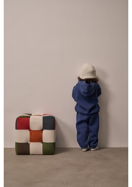 Lacivert Çocuk Kanguru Cepli Oversize Eşofman Takımı modelleri