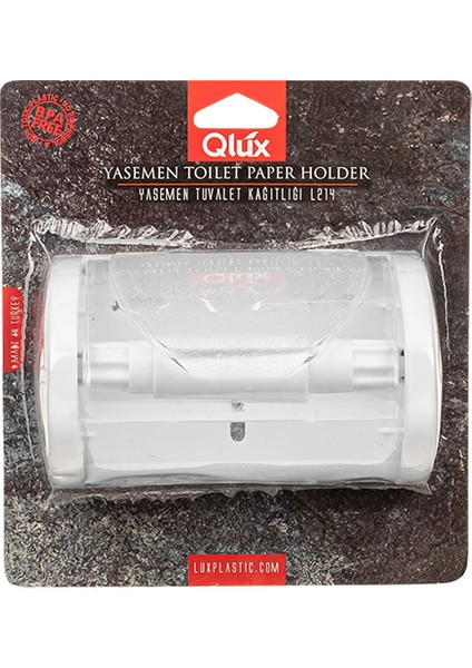 Tuvalet Kağıtlığı Qlux Yasemen Tuvalet Kağıtlığı L-00214 Hijyenik Kapaklı Yapışkanlı Vidalı Tuvalet Kağıtlığı fiyatları