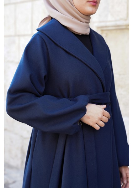 Şal Yaka Kaban - Lacivert fırsatları