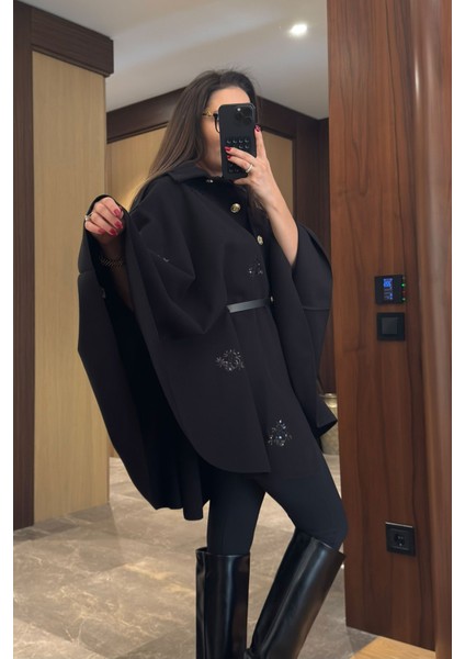 Lorava Kemerli Pul Işlemele Detay Kaban- Siyah fiyatları