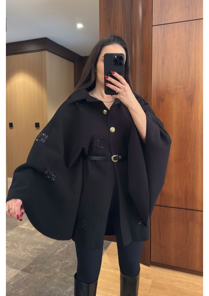 Lorava Kemerli Pul Işlemele Detay Kaban- Siyah fırsatları