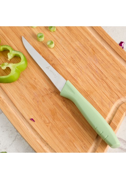 Primo Lazer Sebze Bıçağı Yeşil 11 cm