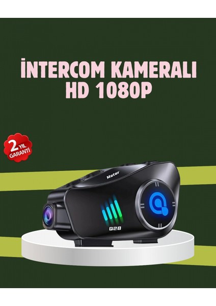 Q28 Full Hd Kameralı Motosiklet Kask Kulaklığı – 45 Saat Müzik, Ipx6 Su Geçirmez
