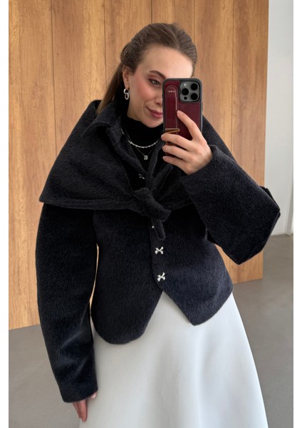 Belden Oturtmalı Atkılı Fox Kaban Siyah modelleri