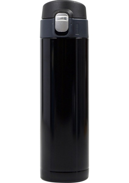 Siyah Paslanmaz Çelik Termos 450 ml – Sağlıklı, Şık ve Pratik!