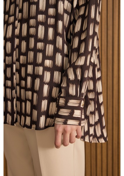 Desenli Viscon Gömlek