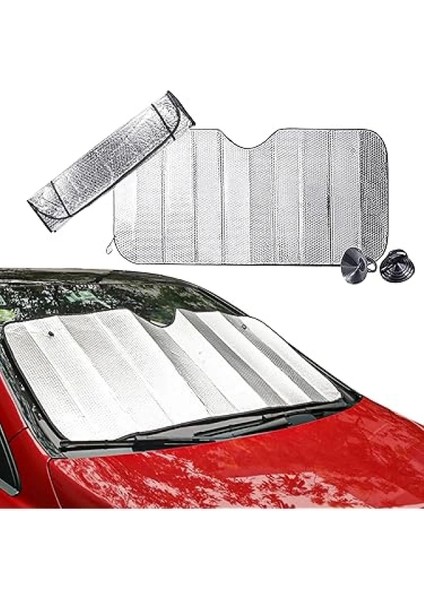 Araç Ön Cam Katlanabilir Güneşlik Isı Yansıma Önleyici Dacia Duster Honda Civic Ford Focus Skoda Superb
