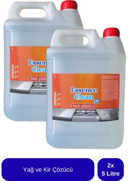Yağ ve Kir Çözücü 5 Litre x 2 Adet
