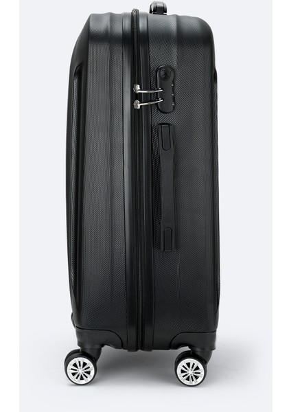 Erkek Siyah Kilitlenebilir Orta Boy Bavul B008112