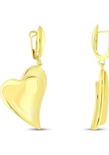 Kalpli Tasarım Altın Küpe - 14K fiyatları