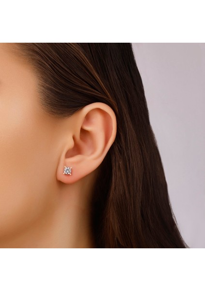 Altın Tektaş Küpe - 14K modelleri