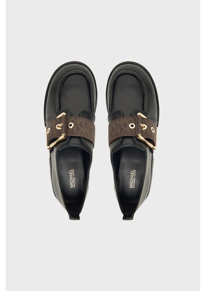 Tokalı Deri Kalın Tabanlı Loafer Ayakabbı 40F5COFP2L292 Bayan Ayakkabı 40F5COFP2L 292 modelleri