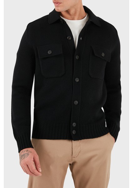 % 100 Yün Regular Fit Düğmeli Cepli Örme Ceket Erkek Ceket 13109 25079 099 indirimleri