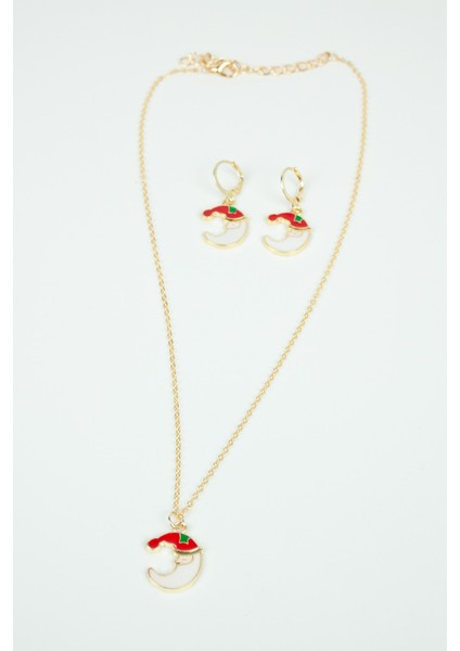 Yılbaşı Temalı Kolye Küpe Set fiyatları