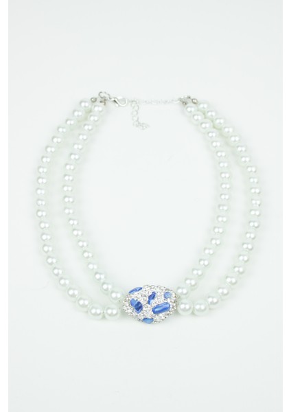 Cam Inci Çift Sıralı Choker Kolye modelleri