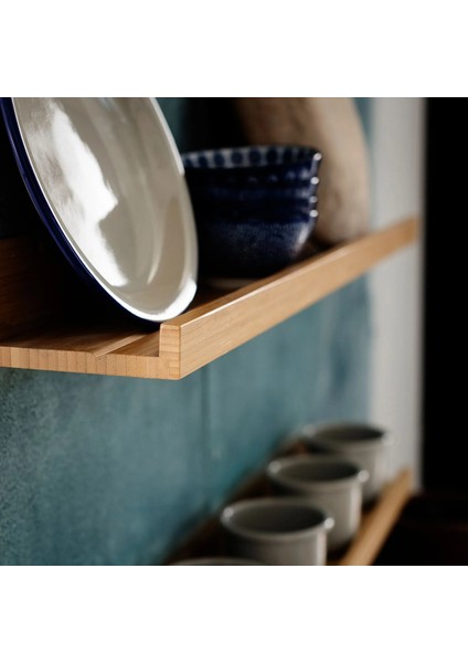 Maleras Çerçeve Rafı Bambu 75 cm