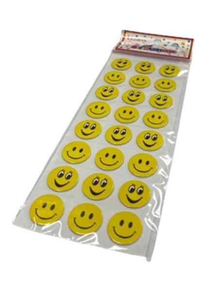 Gülen Yüz Sticker - 3 Adet