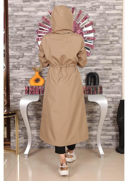 Yazı Detaylı Kapşonlu Mont Vizon 15900 indirimleri