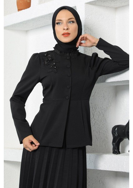 Dantel Detaylı Etekli Takım Siyah 17100 fiyatları