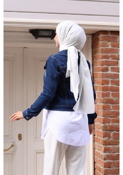 Düğmeli Kot Ceket Koyu Kot 6027 fırsatları