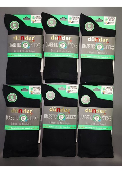 Plus 6999 Unisex Bambu Diyabetik Dikişsiz 4 Mevsim Çorap 12 Adet