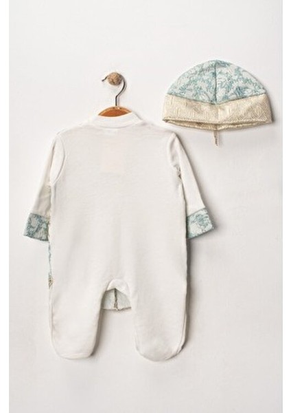 Erkek Bebek Şık Mevlütlük ve Sünnetlik Tulum ve Şapka Seti – Altın Işlemeli fırsatları