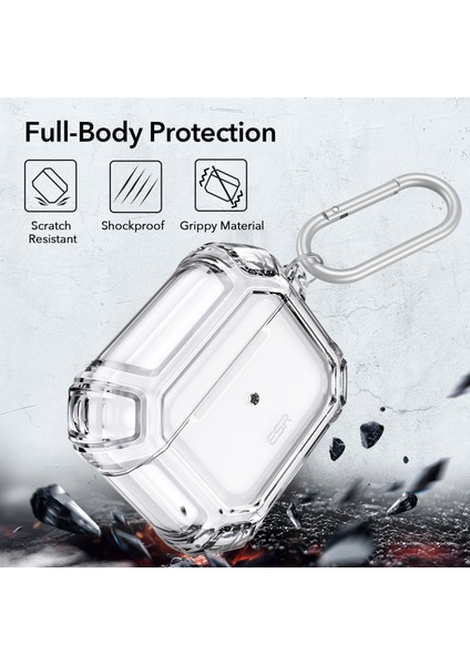 Airpods 3.nesil (2021) Armor Kılıf Şeffaf