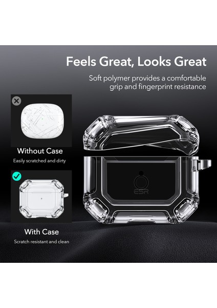 Airpods 3.nesil (2021) Armor Kılıf Şeffaf