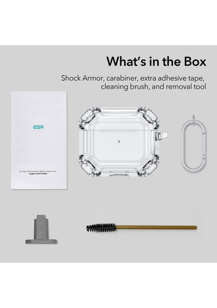 Airpods 3.nesil (2021) Armor Kılıf Şeffaf