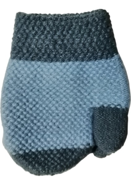 Erkek Bebe Örme Tek Parmaklı Eldiven 1-4 Yaş