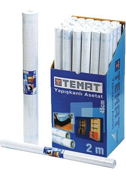 Yapışkanlı Asetat Şeffaf 45X2METRE - 3 Adet