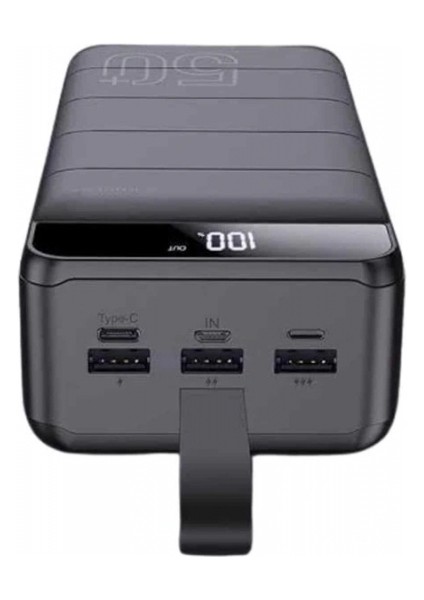 Powerbank Çoklu Şarj Girişi 50.000 Mah Taşınabilir Dijital Göstergeli