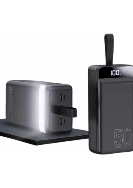 Powerbank Çoklu Şarj Girişi 50.000 Mah Taşınabilir Dijital Göstergeli modelleri