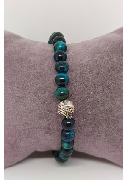 Mavi Kaplan Gözü Doğal Taşlı Bileklik fiyatları