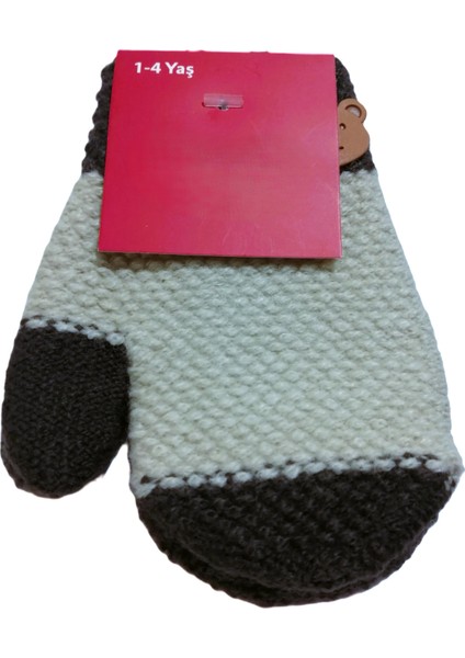 Erkek Bebe Örme Tek Parmaklı Eldiven 1-4 Yaş