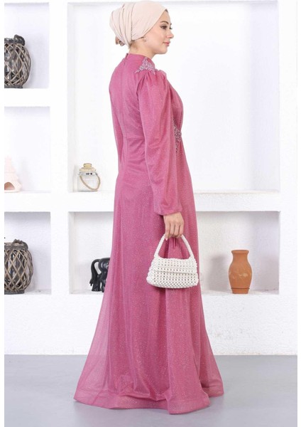 Incili Dantelli Simli Abiye Gül Kurusu 12252 indirimleri