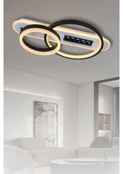 L002-2 Siyah Beyaz LED Avize