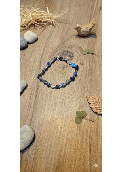 Lapis Lazuli Taşlı Sarmal Tasarım Bijuteri Bileklik - Doğal Taş Şifa Enerjisi modelleri