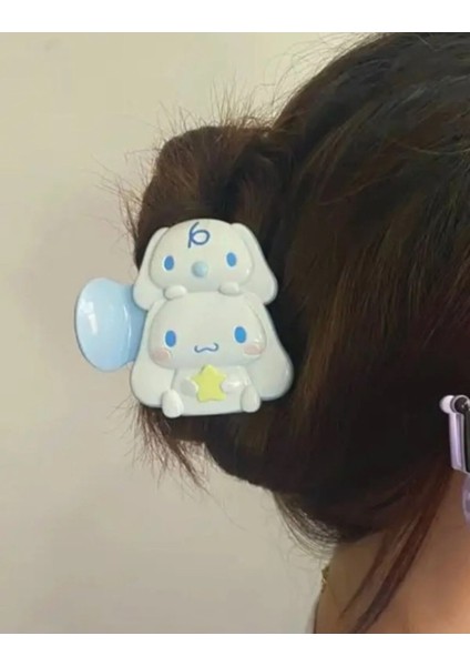 Cinnamaroll Figürlü Büyük Boy Saç Tokası 8 cm modelleri