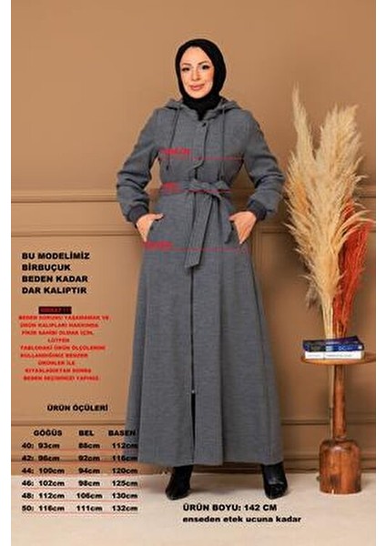 Kışlık Kadın Kaşe Pardesü Kapşonlu 58008 modelleri