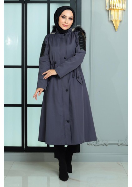Garni Detaylı Mont Antrasit 10386 modelleri
