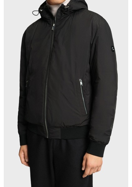 Regular Fit Kapüşonlu Yaka Su Itici Mont Erkek Mont 50547425 001 fırsatları