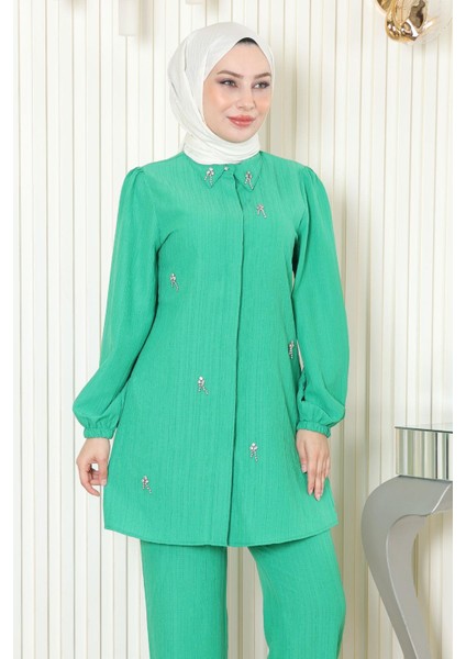 Taş Detaylı Takım Yeşil 19902 fiyatları
