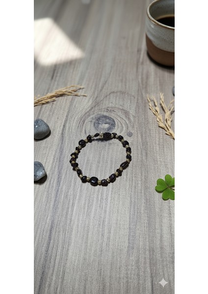 Obsidyen Taşlı Sarmal Tasarım Bileklik - Şık ve Modern Tarz modelleri