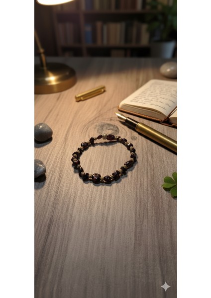 Obsidyen Taşlı Sarmal Tasarım Bileklik - Şık ve Modern Tarz fırsatları