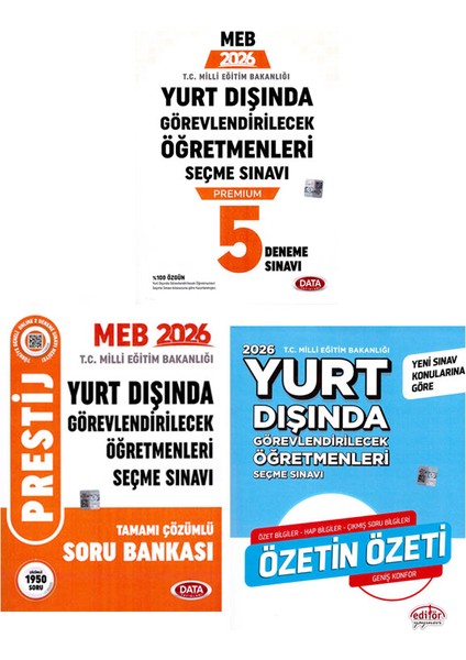 2026 Yurt Dışında Görevlendirilecek Öğretmenleri Seçme Sınavı Özetin Özeti Soru ve Deneme Sınavı