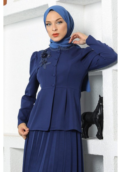 Dantel Detaylı Etekli Takım Indigo 17100 fiyatları