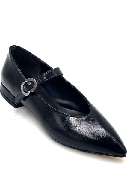 Marina Tokalı Günlük Kadın Babet Siyah modelleri